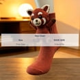 thumbnail image 6 of FAIOROI 3D Plush Animal Crew Socks for Women, Cute Cartoon Stuffed Toy Socks, Soft Cozy Knit Holiday Christmas Sock, 6 of 6