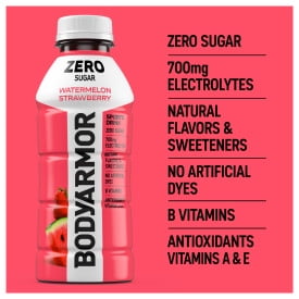 BODYARMOR Zero Sugar Watermelon Strawberry, 16 fl oz, 12 Pack photo 4