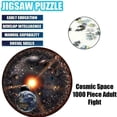 thumbnail image 4 of Rompecabezas redondo de 1000 piezas, sistema solar, universo, planeta con sol, tierra, juego de juguete para niños y adultos, 4 of 7