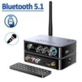 thumbnail image 1 of Nfc 1200mah Bluetooth 5.1 Receiver Transmitter Stereo 3.5mm Auxiliary Jack Rca Wireless Audio Adapter Black, 1 of 1
