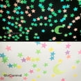 thumbnail image 5 of Pegatinas de pared de estrellas luminosas en la oscuridad para el techo, autoadhesivas, paquete de 200 pegatinas luminosas 3D de estrellas y luna para habitación infantil, crea un cielo, 5 of 5