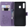 thumbnail image 4 of for Samsung Galaxy A30 Case, Galaxy A20 Case PU Leather Butterfly Embossing Flip Wallet Cover Fold Stand Smartphone Phone Case for Samsung Galaxy A30 / A20 Butterfly Purple KT, 4 of 6