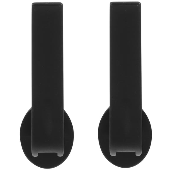 MOKKHNB 2-Pack Black Pegboard Hooks for Wall Mount, Hanging Accessories Organizer for Bedroom and Home