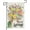 -, variant on Welcome Spring Summer Daisy Flower Small Decorative Garden Flag, Floral Ladybug Green Yard Lawn Outside Decor, Seasonal Burlap Outdoor Home Decoration Double Sided 12 x 18