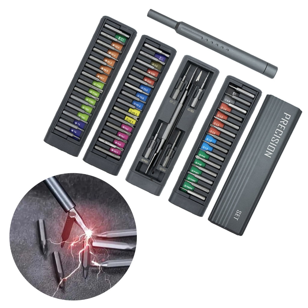 Multipurpose 49 Piece Precisions Screwdriver Kit with Convenient Storage Box Small Magnetic Electronic Repair Tools Set