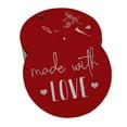 thumbnail image 1 of Inkdotpot Real Silver Foil Made With Love Text Tags Favor Hang Paper Tags 100 Pieces, 1 of 6