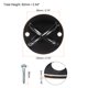 thumbnail image 2 of Pared Montaje Soporte, 2 Agujeros X Montaje Techo Gancho con 2 Autoperforantes Tornillos para Suspensión Correas Yoga Columpio Resistencia Bandas, Negro Unique Bargains accesorios para máquinas de ejercicio, 2 of 5