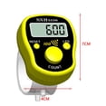 thumbnail image 1 of Mini puntada Marcador Fila Contador de dedos LCD Digital Mano Tally Tools (Amarillo) Ndcxsfigh  Para Estrenar, 1 of 2