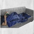 thumbnail image 6 of Usa Soft Flannel Fleece Blanket, Chigago City Skyline at Night with Tall Buildings Urban Modern Life America Town Scene, Cozy Plush for Indoor and Outdoor Use, 60" x 80", Violet Blue, by Ambesonne, 6 of 6