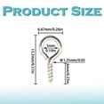300 Piece Small Screw Eye Pins 13x6mm Zinc Plated Mini Eyelets for DIY ...