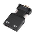 thumbnail image 2 of ICQOVD Liquidation Adaptateur VGA vers VGA Convertisseur Audio Vidéo avec Câble Audio USB 3,5 mm, 2 of 8