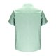 thumbnail image 4 of Blusa y camisa de manga corta con cuello vuelto para hombre, blusa informal de moda con botones y retazos, blusa de manga corta con cuello alto, blusa de poliéster para hombre, 4 of 6