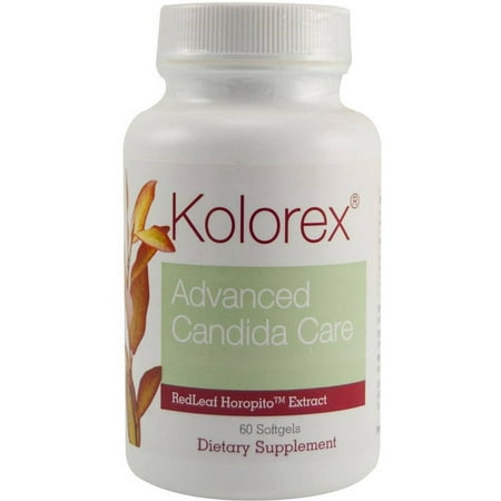 Kolorex Advanced Candida Care Softgels, 60 CT (Best Alcohol For Candida)