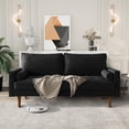 thumbnail image 2 of Koby Home Sleeper Sofa Sectional Couch 70" Sofas Couches for Living Room Charcoal Black, 2 of 8