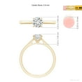 thumbnail image 5 of ANGARA Natural Diamond Engagement Ring in 14K Yellow Gold for Women (Size-5.9mm| Color-H| Clarity-SI2) | April Birthstone, Anniversary, Jewelry Gift for Women | Natural Diamond Ring, 5 of 9