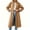 Camel, variant on Spring Fall Women Plaid Patchwork Long Sleeved Single Breasted Casual Trench Coat