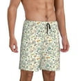 thumbnail image 2 of Kdxio Bicycles And Boards Print Mens Sleep Shorts Bottoms Soft Comfy Pajama Wear Pants with Drawstring Pockets, 2 of 5