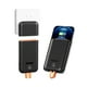 thumbnail image 1 of Batería externa Powerpack Universal de 10000 mAh Cargador portátil magnético desmontable de 45 W con cables integrados, enchufe de pared de CA extraíble, carga rápida de doble puerto USB-C de 20 W, 1 of 6