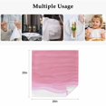 thumbnail image 5 of Cloth Napkins Set of 4 - 20x20 Inches, Ombre Waves Washable Reusable Table Napkins, Abstract Art Gradient Pink Modern Soft & Absortbent Dining Napkin for Party Wedding Hotel Restaurant, 5 of 8