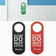 thumbnail image 3 of Yannee Do Not Disturb Please Knock Signs Door Knobs Meeting Room Door Hanger Tags Label Black Green, 3 of 6