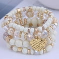 thumbnail image 2 of Bohemian White Crystal Beads Strand Bracelets For Women Girls Ethnic Tree Of Life Charm Wrap Bracelet Pulseira Feminina, 2 of 6
