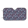 thumbnail image 4 of Uemuo Watercolor Marine Animals Pattern Accordion Car Windshield Sun Shade, Foldable Reflective Sun Visor for Car, Reflector Windshield Sunshade-Medium, 4 of 7