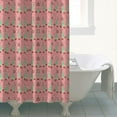 thumbnail image 4 of Pink Christmas Tree Pattern Shower Curtain 72"x84" ,Bathroom Decorative Shower Curtains Set with 12 Hooks,Modern Waterproof Washable Shower Curtain, 4 of 6