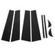 thumbnail image 3 of Kit de molduras de poste de pilar de 8 piezas Reemplazo de calcomanía de poste de pilar de ventana lateral negro brillante estilo 4D para Camry 2018-2021, 3 of 5
