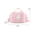 thumbnail image 4 of yuksok Ballet Dance Bag for Kids for Birthday Gift Latin Dance Children'S Day Gift Pink, 4 of 9