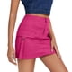 thumbnail image 4 of Gibobby faldas de lentejuelas para mujer Falda cargo de cintura Minifalda cargo con botones y bolsillo para mujer Falda acampanada(Rosa, S), 4 of 4