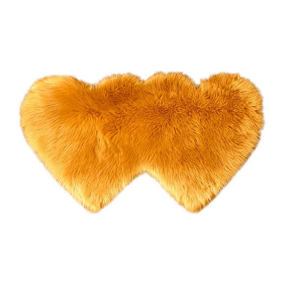 adviicd Wool Imitation Sheepskin Rugs Faux Non Slip Bedroom Shaggy Carpet Mats