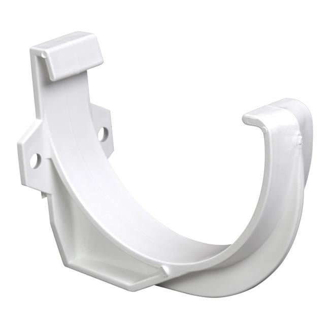 Plastmo 5005379 Classic 4 in. White Vinyl Half Round Gutter Bracket