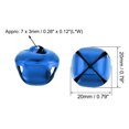 thumbnail image 2 of Unique Bargains DIY Small Bells 0.79-Inch 40pcs Craft Bells Bulk for Christmas Festival Party Home Blue, 2 of 3