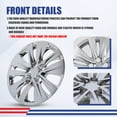 thumbnail image 4 of (4 Pack)16" Hubcaps Wheel Rims Cover for 2020-2025 Nissan Sentra Compatible with Steel Wheels Snap on Installation ABS+PC Material(16-inch,Chrome), 4 of 14