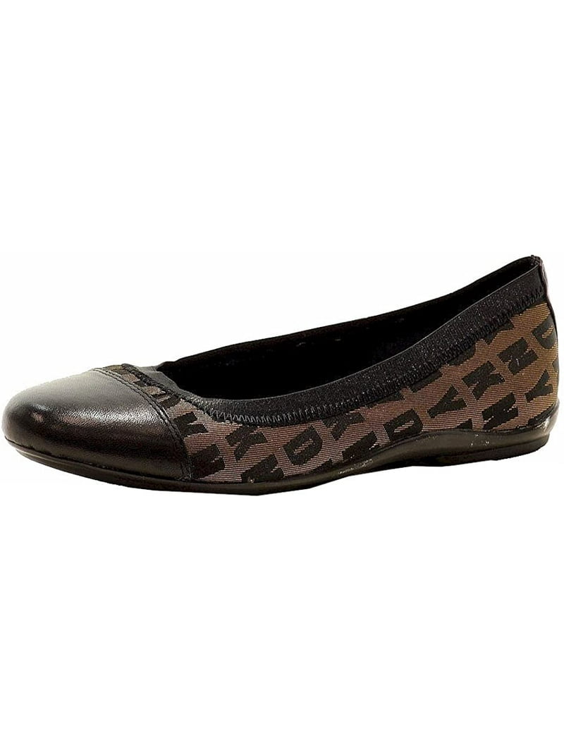 DKNY Donna Womens Savannah Gold/Black Fashion Flats Shoes Sz: 6 - Walmart.com