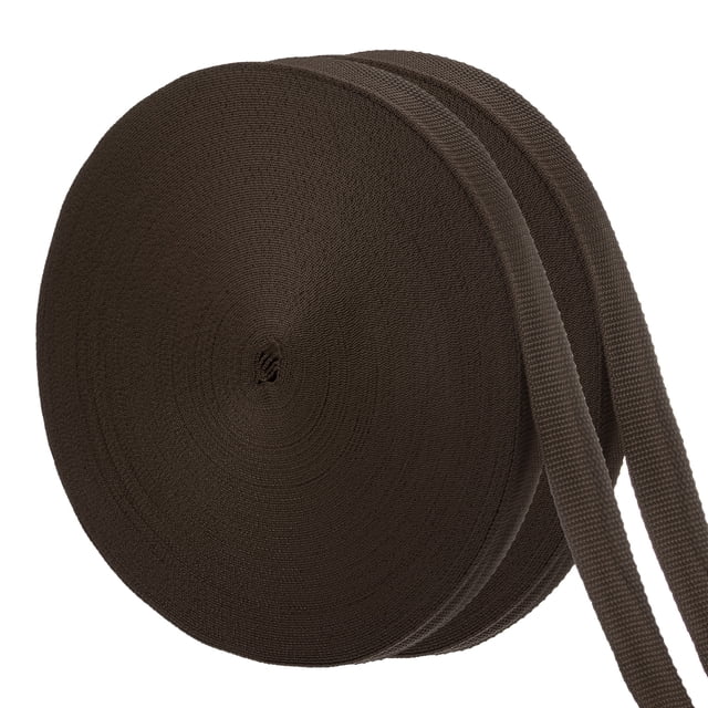 Correa de sujeción para árboles Uxcell - 2 rollos de 295 pies x 1 pulgada, correas de sujeción para jardín aplicables al aire libre/jardín (marrón)