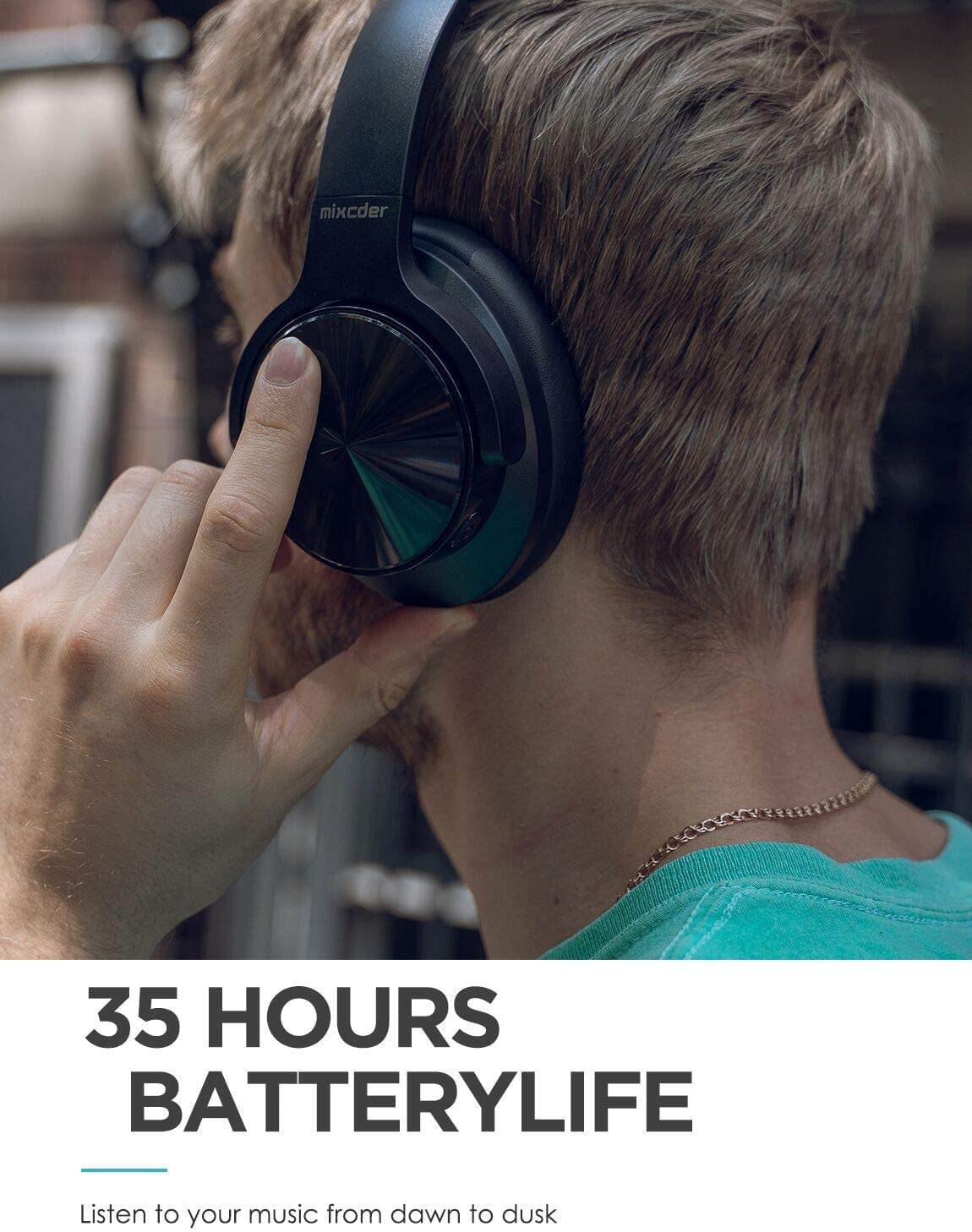 mixcder e9 active noise cancelling headphones