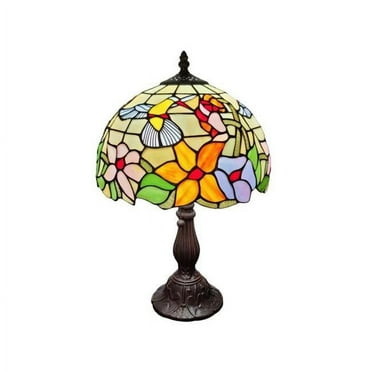 Amora Lighting  19 in. Tiffany Style Hummingbird Design Table Lamp