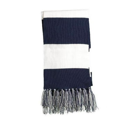 STA02 Spectator Scarf, True Navy & White - One Size