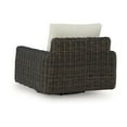 thumbnail image 4 of Kimo Outdoor Swivel Glider Lounge Chair, Beige, Dark Brown Metal, 4 of 5