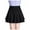 Black, variant on SDJMa Women's Casual Mini Skater Skirt Ladys Elastic High Waist Pants Skirt Solid Casual Double-Layer Base Skirt