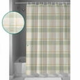 thumbnail image 4 of Hokiten Shower Curtain, Farmhouse Grid, Fabric Shower Curtains for Bathroom, Country Minimalistic Geometric Plaid Lattice Bath Curtain Waterproof Bathtub Curtains with 12 Hooks, Small 36" x 72", 4 of 7