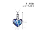 thumbnail image 4 of YAFEINI Heart URN Necklace for Ashes Sterling Silver Cremation Ashes Necklace Embellished with Crystals from Austria, Engraved "I love you forever" Fine Keepsake Memorial Cremation Jewelry for Ashes, 4 of 5