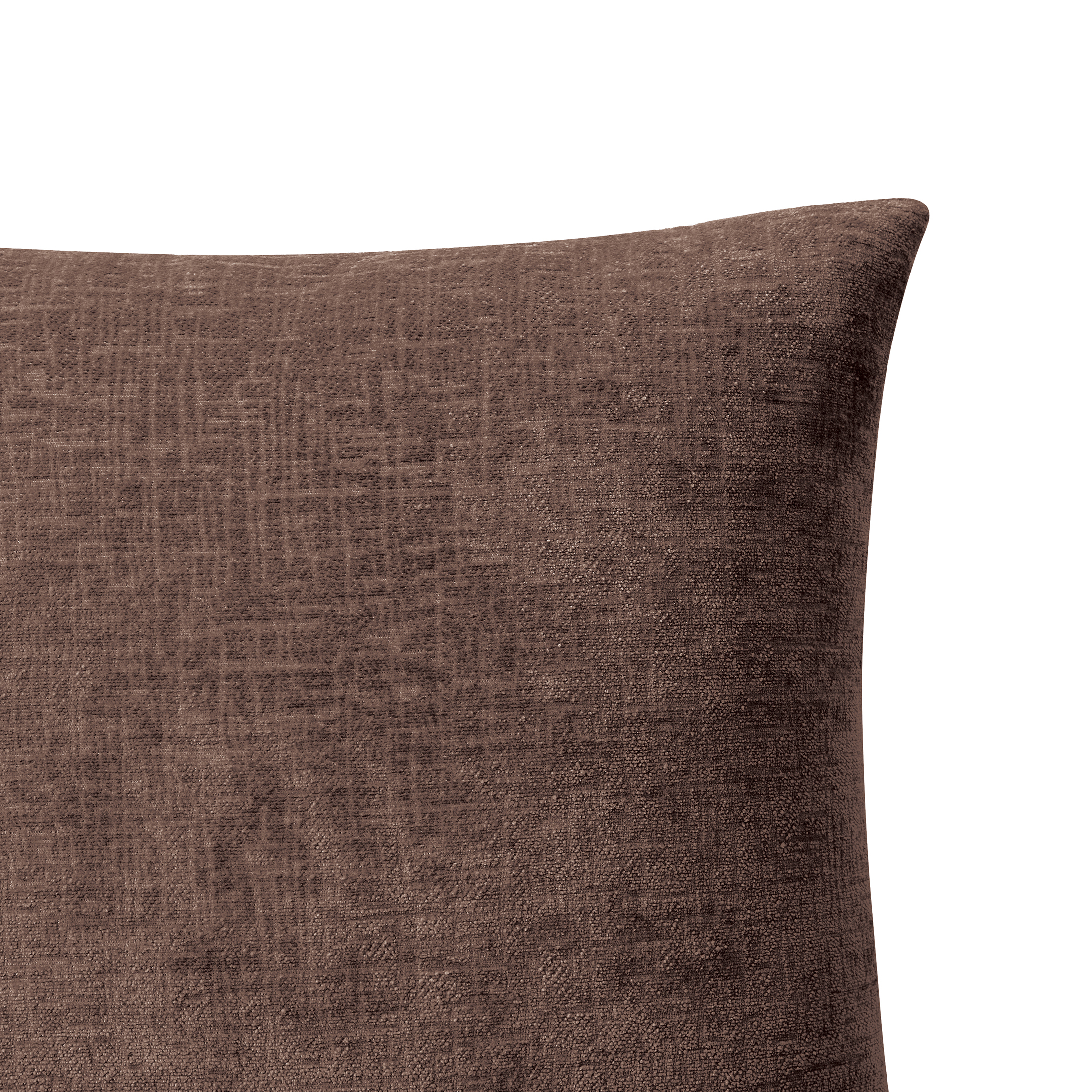 Brown Solid Chenille Decorative Pillow Set, Mainstays, 18" x 18", 2 Pieces - image 4 of 5