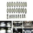 thumbnail image 2 of 27Pcs White In-Car Led Light Kit for - with 50Pcs Car Exterior Door Fastener Moulding Clip for, 2 of 8