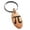 Rose, variant on Stainless Steel Pi Mathematical Engraved Small Oval Charm Keychain Keyring