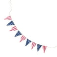 thumbnail image 3 of STRANDCHIC 1Pc Assorted Color Linen Independence Day Banner Suitable for Wall Window Fireplace Festival Supplies, 3 of 7