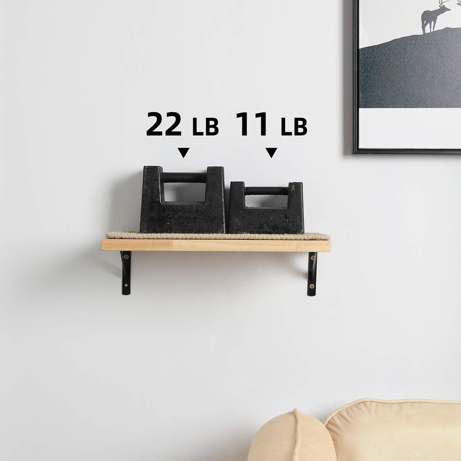 FUKUMARU Cat Furniture Set, 3 in 1 Wall Shelves & Hammock for Multi-Cat Home