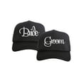 thumbnail image 1 of Gravity Threads Wedding Squad Trucker Hat - Bundle - Bride/Groom - Black, 1 of 2