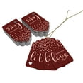 thumbnail image 3 of Inkdotpot 100 Pack Real Rose Gold Foil Paper Tags Made With Love Text Favor Hang Tag, 3 of 6